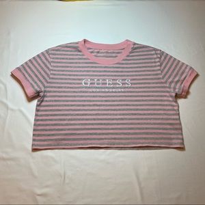 Guess Striped Crop Top